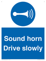 sound-horn-drive-slowly-warehousing-and-delivery-sign~